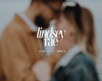 Premade Logo, Photography Logo, Instant Download, Logo Kit Template, Canva, Digital Download