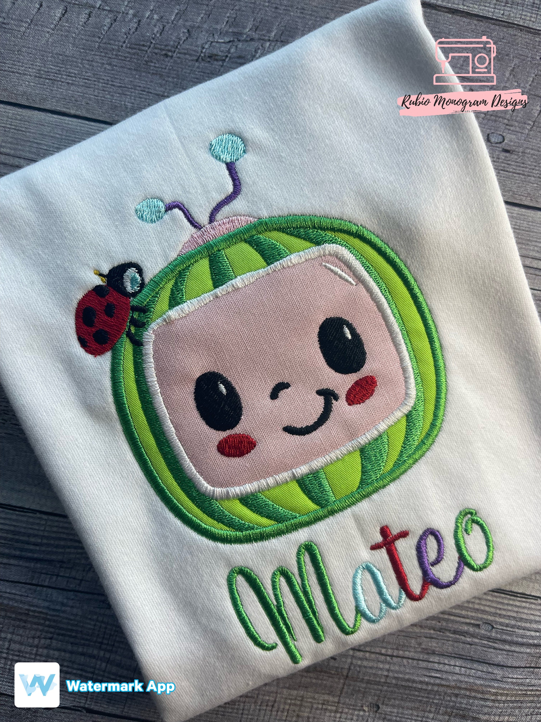 Cocomelon Embroidery - Etsy