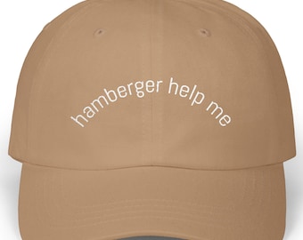 Funny Gift - Hamburger Help Me, Hamburger helper lover, hamburger lover, funny gif for her funny gift for him baseball hat
