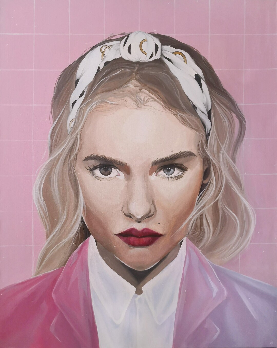 Kate 100x80 Cm / Acrylic on Cotton Canvas Etsy