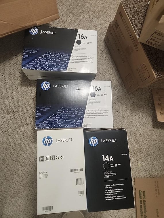 Sealed OEM HP x2 16A & x2 14A Toner Lot of 4