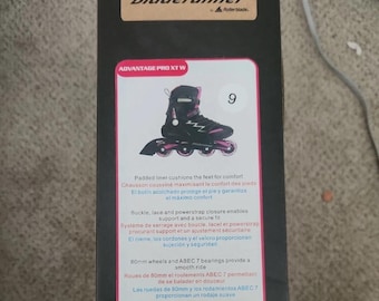 ROLLERBLADES w Gear Bladerunner Advantage Pro XT Inline Skates Size 9 Black/Pink