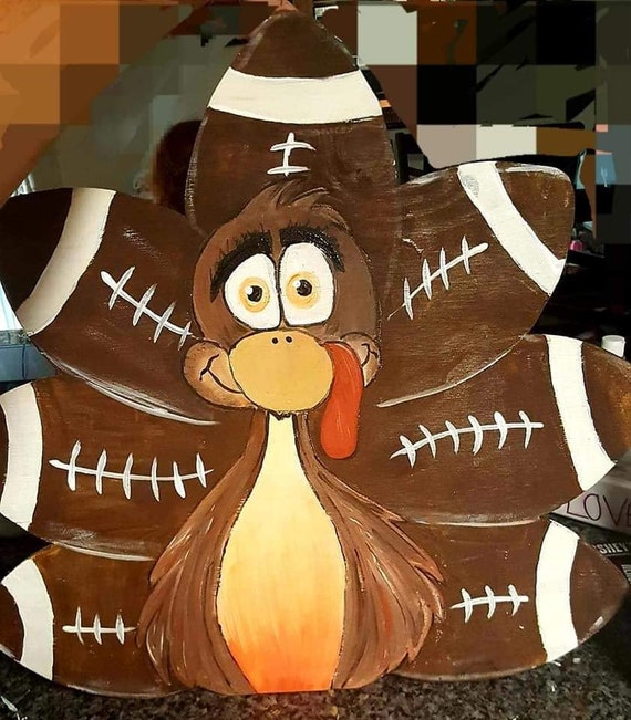 Turkey Football Yard Art Etsy