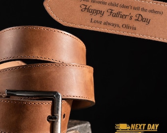 Personalized Leather Belt | Fathers Day Gift | Gift for Dad | Mens Belt | Gift for Husband | Gift for Him | Custom Belt