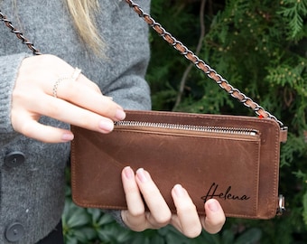 LegendaryHide Luxury Leather Crossbody Bag, Personalized Leather Phone Wallet, Premium Handcrafted Leather Bag for Travel, Everyday Use