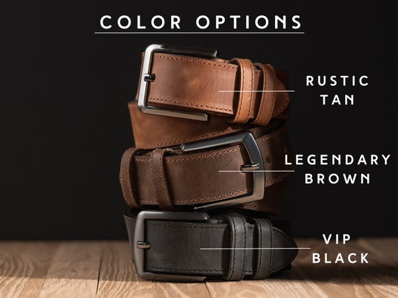 Personalized Leather Belt for Anniversary - Handcrafted Custom Belt for Him, Valentines Day Gift for Husband, Unique Boyfriend Gift