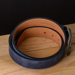 Custom Leather Belt for Daddy, Father’s Day Gift for Boyfriend, Unique Gift for Husband, Personalized Leather Belt Anniversary Handmade Belt image 19