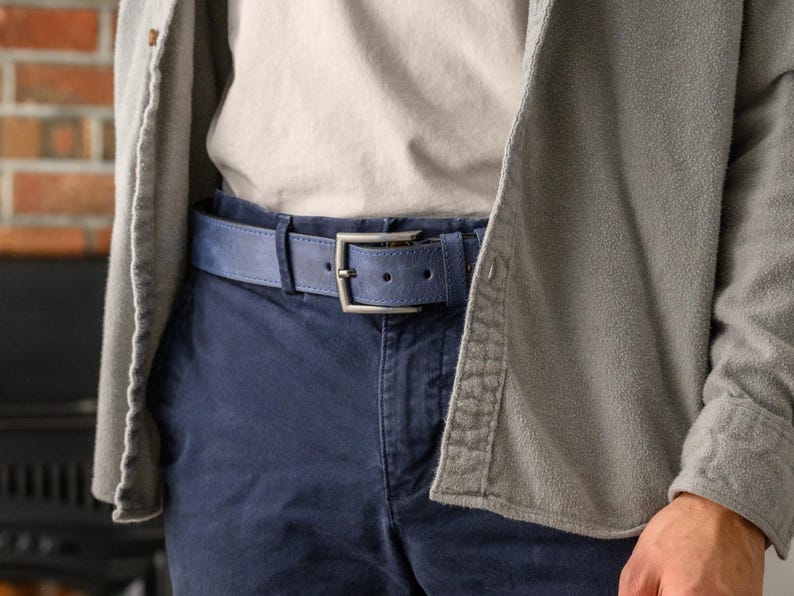 Custom Leather Belt for Daddy, Father’s Day Gift for Boyfriend, Unique Gift for Husband, Personalized Leather Belt Anniversary Handmade Belt image 14
