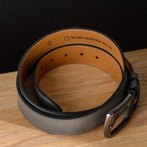 Custom Leather Belt for Daddy, Father’s Day Gift for Boyfriend, Unique Gift for Husband, Personalized Leather Belt Anniversary Handmade Belt image 18