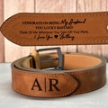 Custom Leather Belt for Daddy, Father’s Day Gift for Boyfriend, Unique Gift for Husband, Personalized Leather Belt Anniversary Handmade Belt product logo