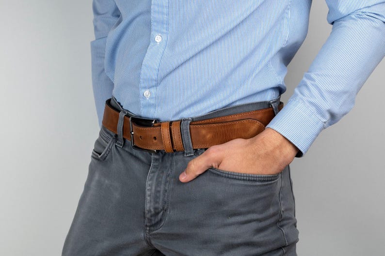 Custom Leather Belt for Daddy, Father’s Day Gift for Boyfriend, Unique Gift for Husband, Personalized Leather Belt Anniversary Handmade Belt image 9