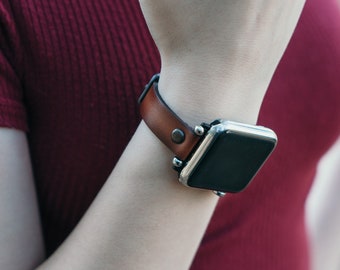 Mother's Day Gift, Womens Apple Watch Band, Compatible Series 7, 6, 5, 4, 3, 2, 1 , Slim iWatch Strap, com 38mm, 40mm, 42mm, iwatch bracelet