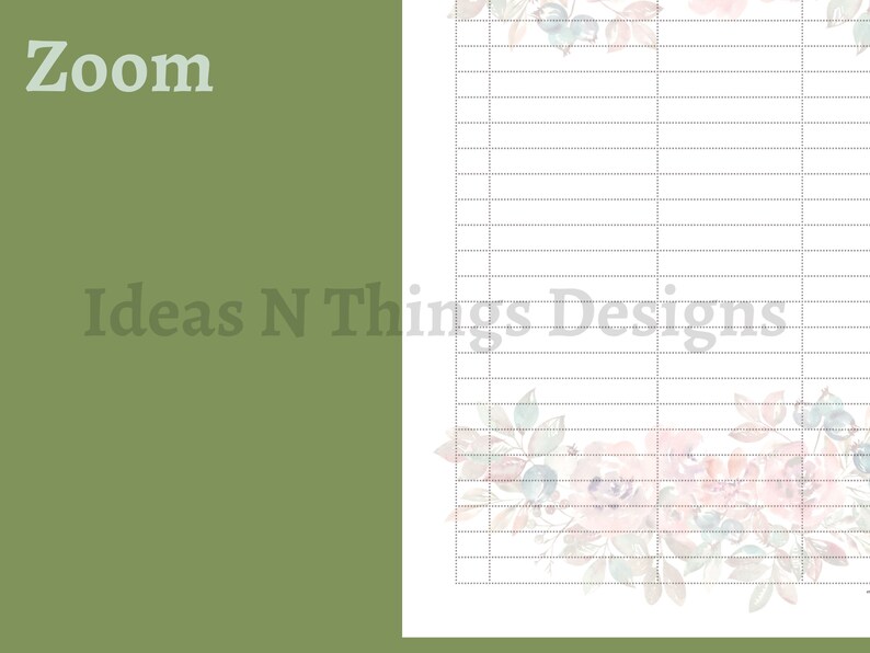 Sign up Sheet PDF for Contact and Attendance Instant Download, for ...