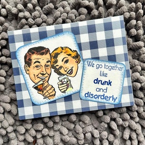 Funny Drinking Couples Card, Perfect for Anniversary, Engagement, Wedding, Valentine&#39;s Day or Birthday for Couples Who Drink