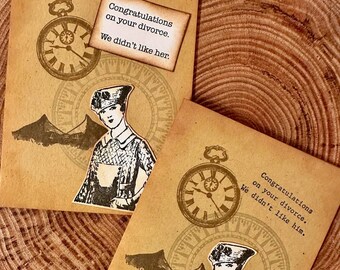 Funny Divorce Card: Congratulations, We Didn't Like Him/Her