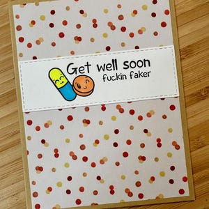 Funny Get Well Card: Sweary Snark for Coworker, Family, or Friend image 5