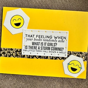 Funny Friendship Boob Card for your Girl Tribe, The Girls Know Sarcastic Breasts Speak