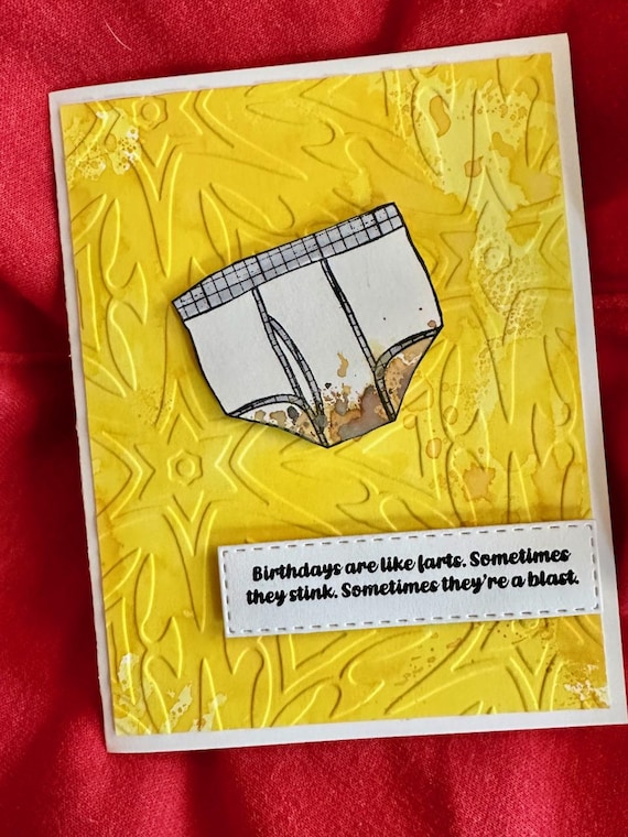 Birthdays Are Like Farts Funny Shart Joke Bday Greeting Card