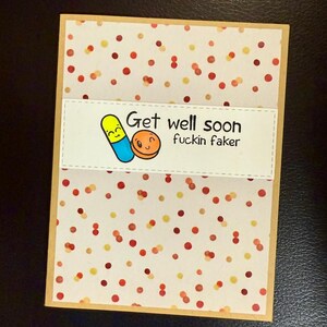 Funny Get Well Card: Sweary Snark for Coworker, Family, or Friend image 9