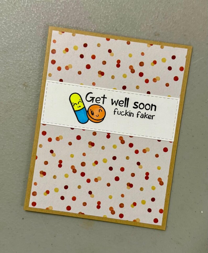 Funny Get Well Card: Sweary Snark for Coworker, Family, or Friend image 3