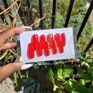 Nails Press Ons | Matte Glossy | Hand Painted Press On Nails | Fake Nails | Stiletto Oval Almond Square Coffin Ballerina | Long Medium Short