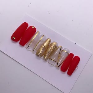 Press On Nails | Reusable Nails | Gel Press Ons | Coffin Nails | Fake Nails
