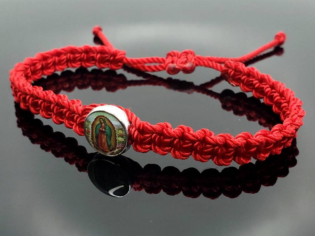 Stretchy Beaded Bracelet - Red & Blue Matching Star Bracelets