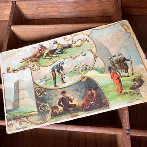 1890s Montana Arbuckle Bros Kaffee Werbekarte / ©1892 / Victorian Trade Cards / Antike Werbekarten / Antique Trade Cards /