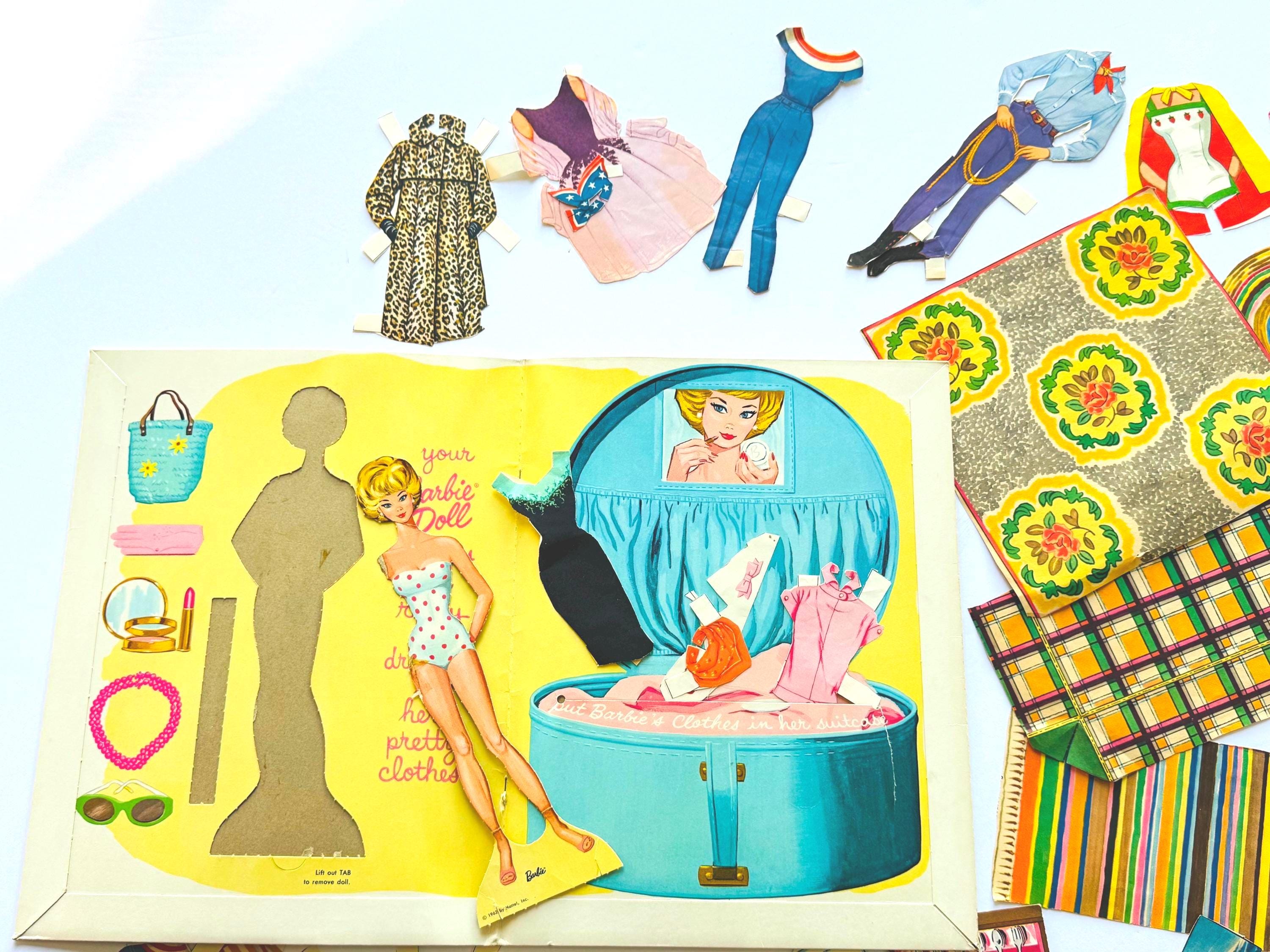 Vintage Bundle of 50+ Barbie Paper Doll & Other Pretend Play Ephemera ...