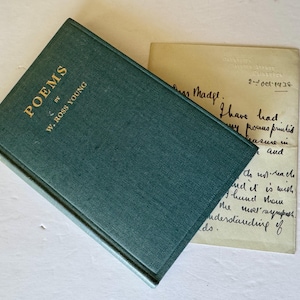 Poemas de W. Ross Young, firmados/Incluye carta personal de Ross/©1938/Libro de poesía vintage raro/Solo se imprimieron 250 copias