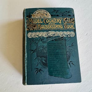 Model Cookery and Housekeeping Book Ca. Mid-Late 1800s/3500 Recipes & &quot;Numerous Coloured Plates&quot;/Antique Collectors Cookbook/SCARCE Book