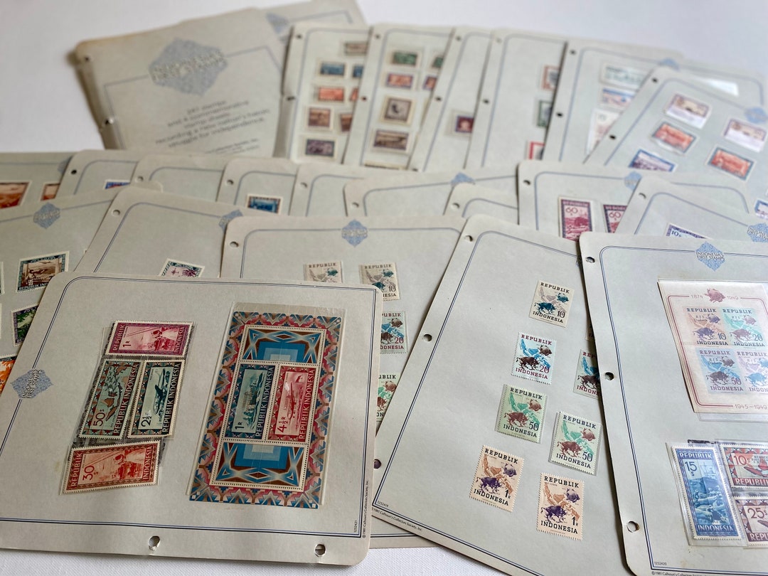 1981 Indonesia's First Stamps Collection by Calhoun's Collectors ...