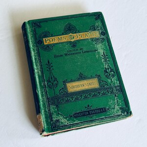 Poems of Places, Südstaaten ©1879 / Erstausgabe / Herausgegeben von Henry Wadswertige Longfellow / Exlibris der Boston Public Bibliarry erhalten 1879