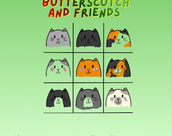 Butterscotch and Friends Coloring Book (Digital Download) – Hand Drawn Pages