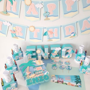 Summer Beach Birthday Party Decoration, Beach Ball Party, Beach Party Package, Tropical Theme