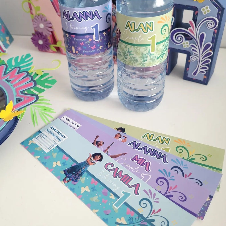 Encanto Water Bottle Labels Encanto Party Decorations Etsy Australia