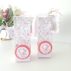 Large Clear Favor Boxes For Baby Shower, Baby Shower Gift Boxes, Birthday Candy Favor, Baptism Candy Box, First Communion Favors