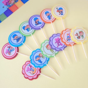 Pocoyo Birthday Party Decorations, Pocoyo Cupcake Topper, Pocoyo Gift for Kids