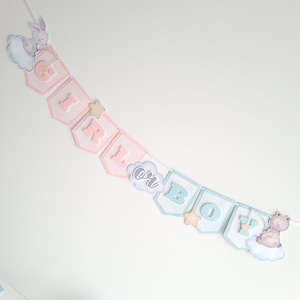 Gender Reveal Banner, Gender Reveal Party Decorations, Gender Reveal, Baby Announcement, Boy or Girl, Banner Baby Shower