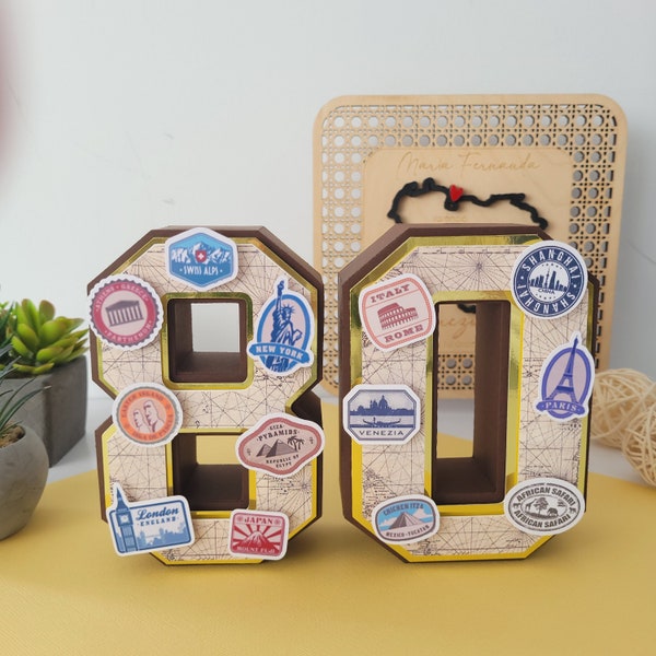 Travel 3D Letters, Travel Party Decorations, Travel 3D Number, Travel Birthday, Travel Theme Party Decor, Vacations Theme