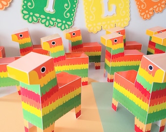 Mini Piñata Favor Box: Fiesta Party Decorations, Mexican Birthday