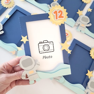 Space First Birthday Photo Banner: 1st Trip Around the Sun Party