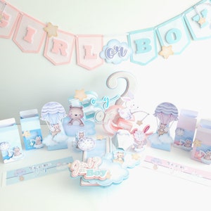Gender Reveal Party Package, Gender Reveal Party Decorations, Baby Announcement, Baby Shower