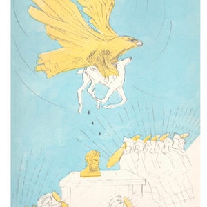 Elisabeth Frink RA Original Vintage Lithograph The Iliad (1974 Folio Society)