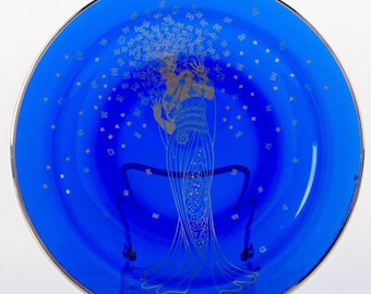 Original Vintage Franklin Mint House of Erte Collector Plate, ‘Fantasia’