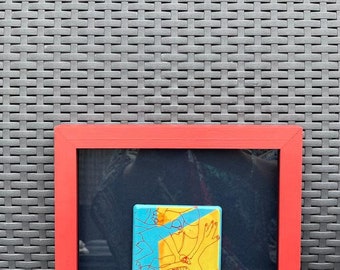 Original Framed Dale Devereux Barker Swimmers Enamel