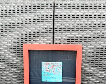 Original Framed Dale Devereux Barker Swimmers Enamel