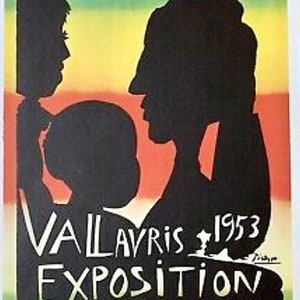 Original Vintage Lithograph Posters Of Pablo Picasso -from 1957 First Edition - 11/24
