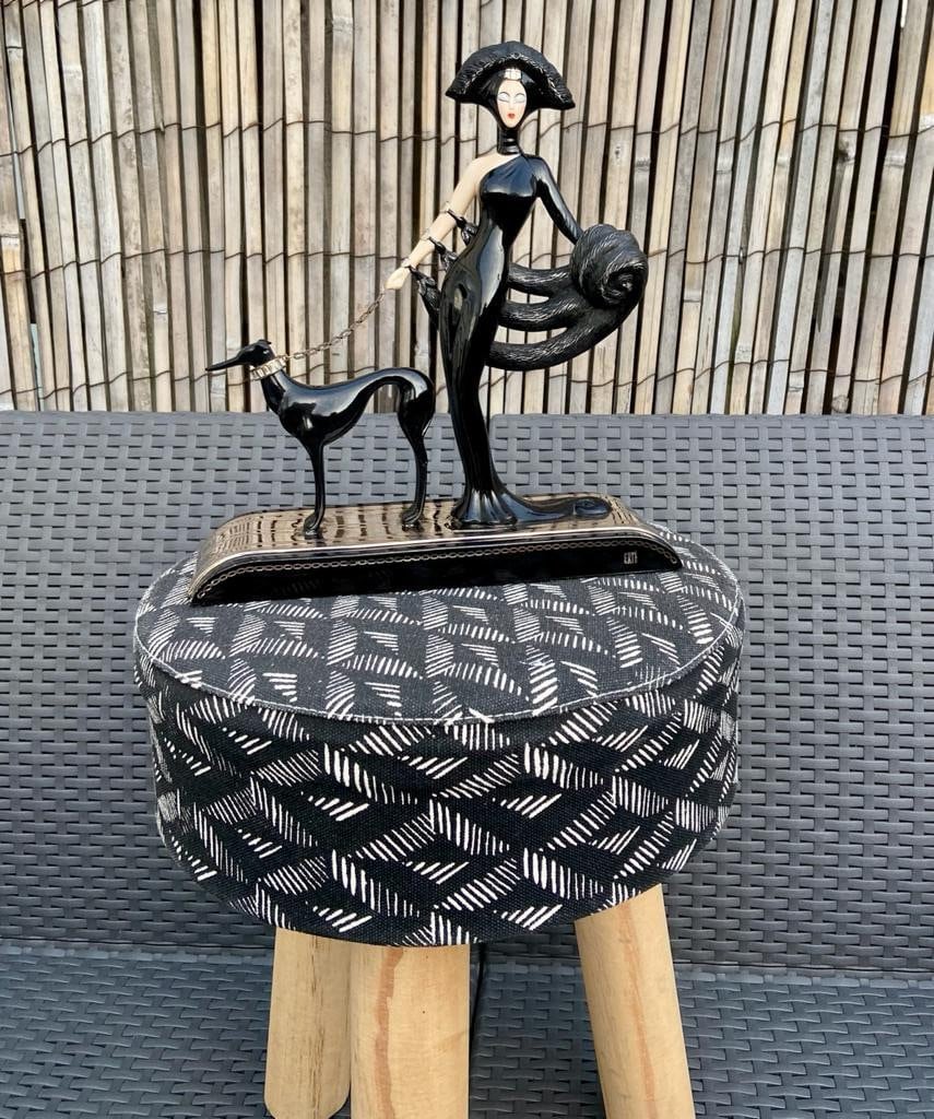 Franklin Mint House of Erte Symphony in Black Porcelain 1989