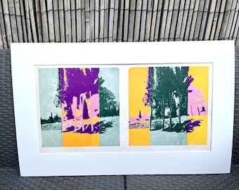 Original Vintage Hand Signed Screen print Georgette Batlle ‘Ropes’
